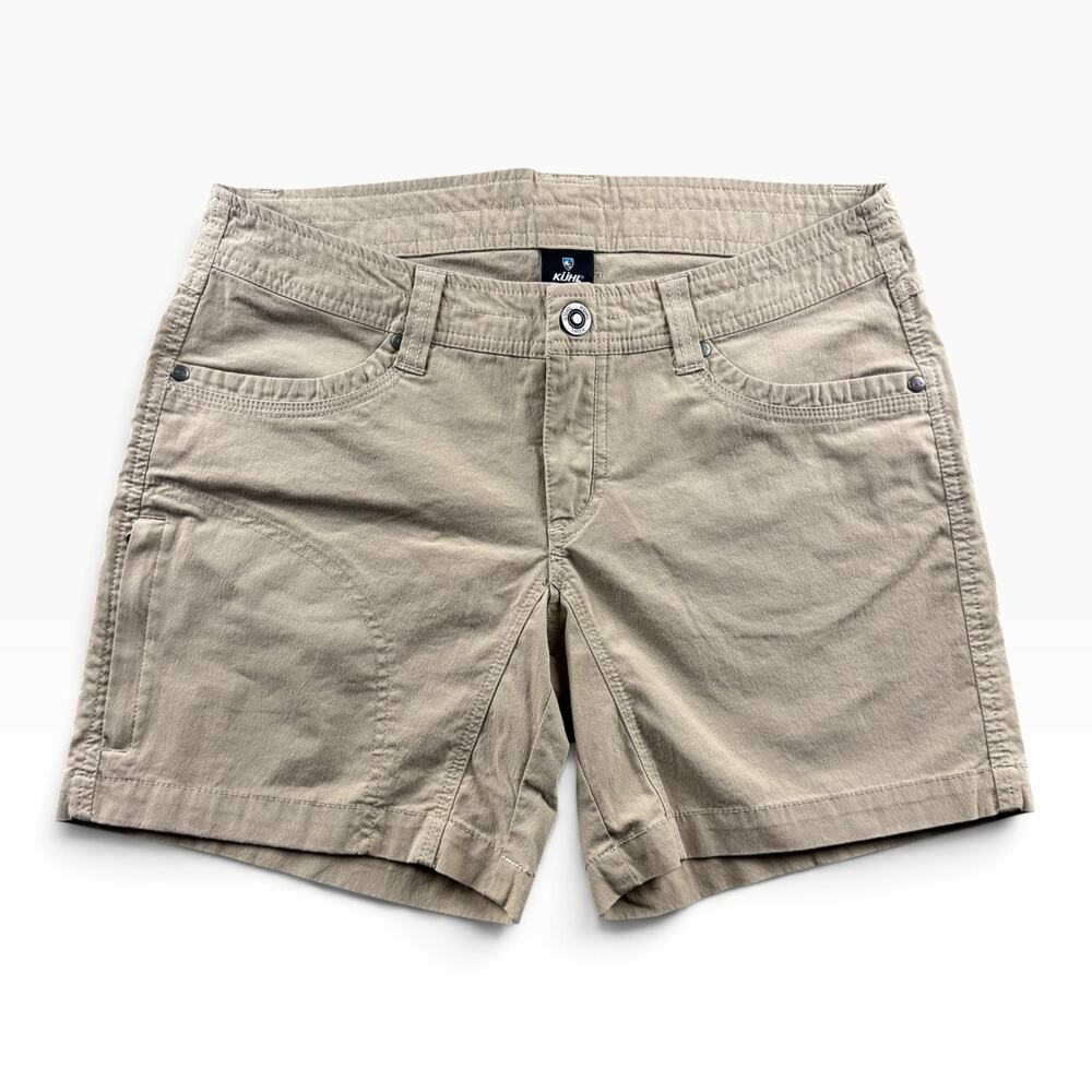 Kuhl Women's Size 6 Khaki 6" Hiking Shorts Stretch Outdoor Performance Pockets